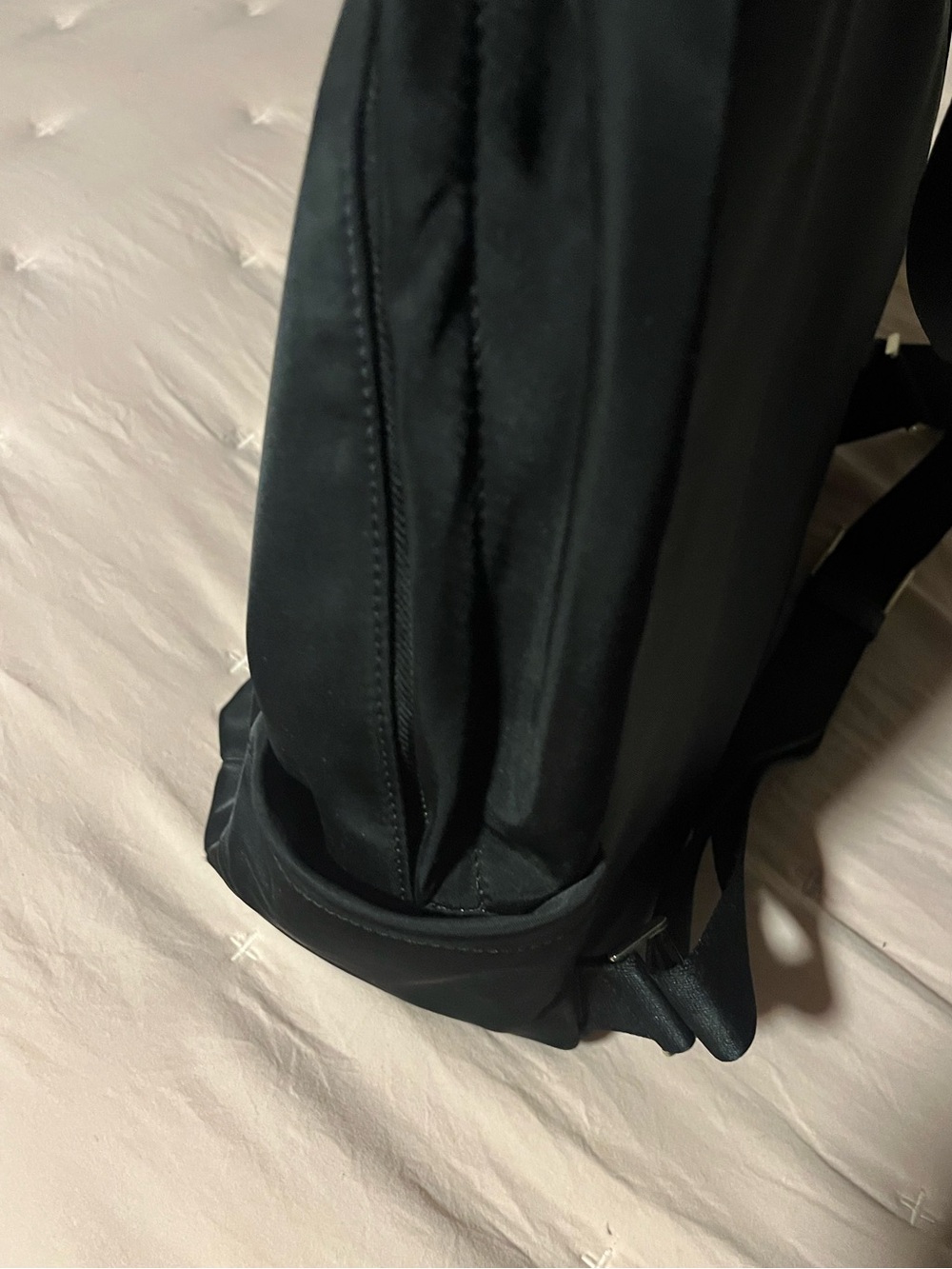kate spade black nylon backpack with gold logo - Picture 3 of 5